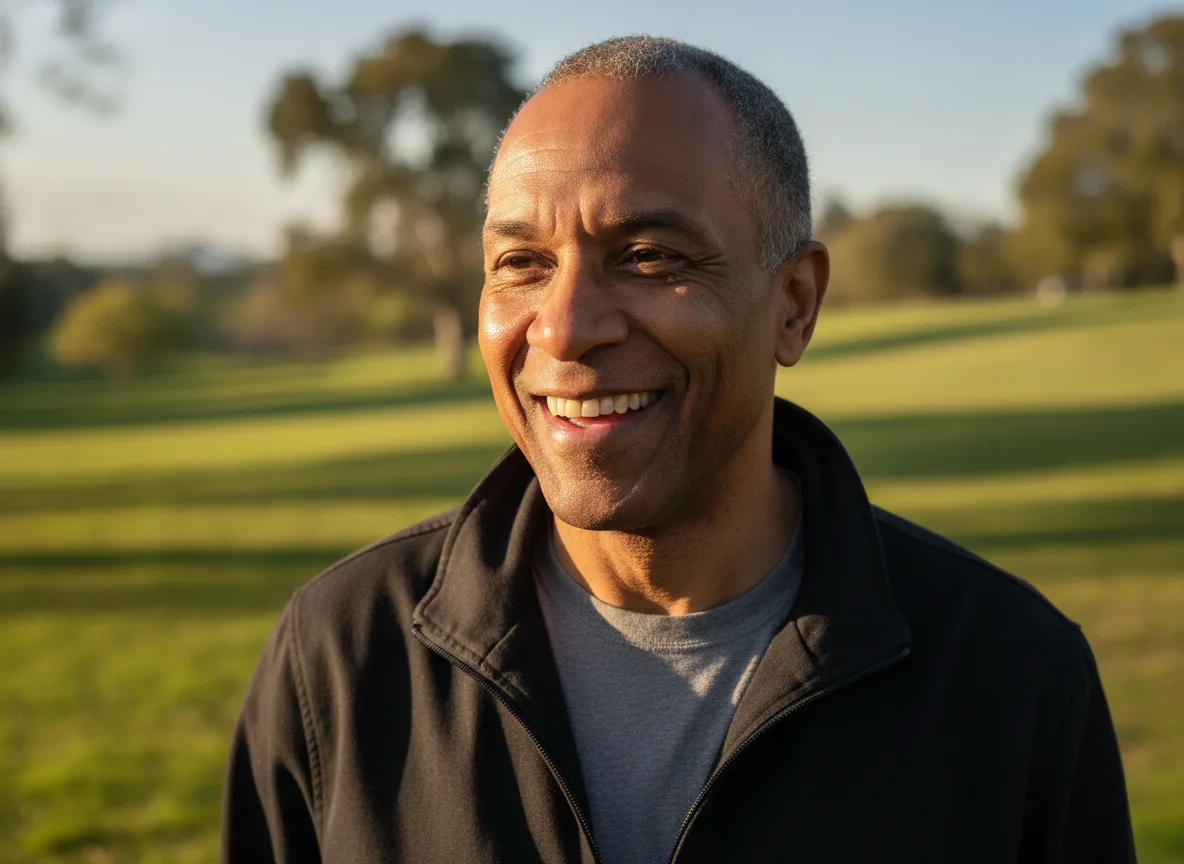 Patient smiling, representing Sinus Augmentation care at Roseville Oral Surgery Center